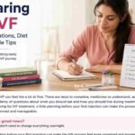 Preparing for IVF with fertility consultation, medications, healthy diet, exercise, and treatment planning